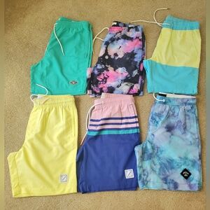 6 mens small swim shorts - Great condition